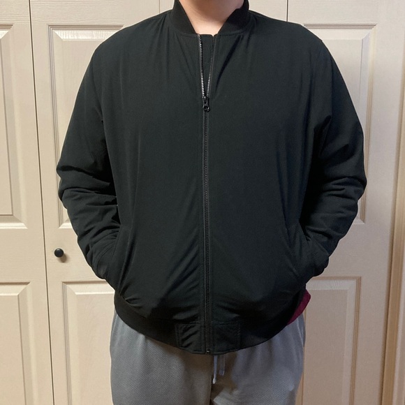 Banana Republic Men's Lightweight Black Bomber Jacket Sz XL - Picture 11 of 13